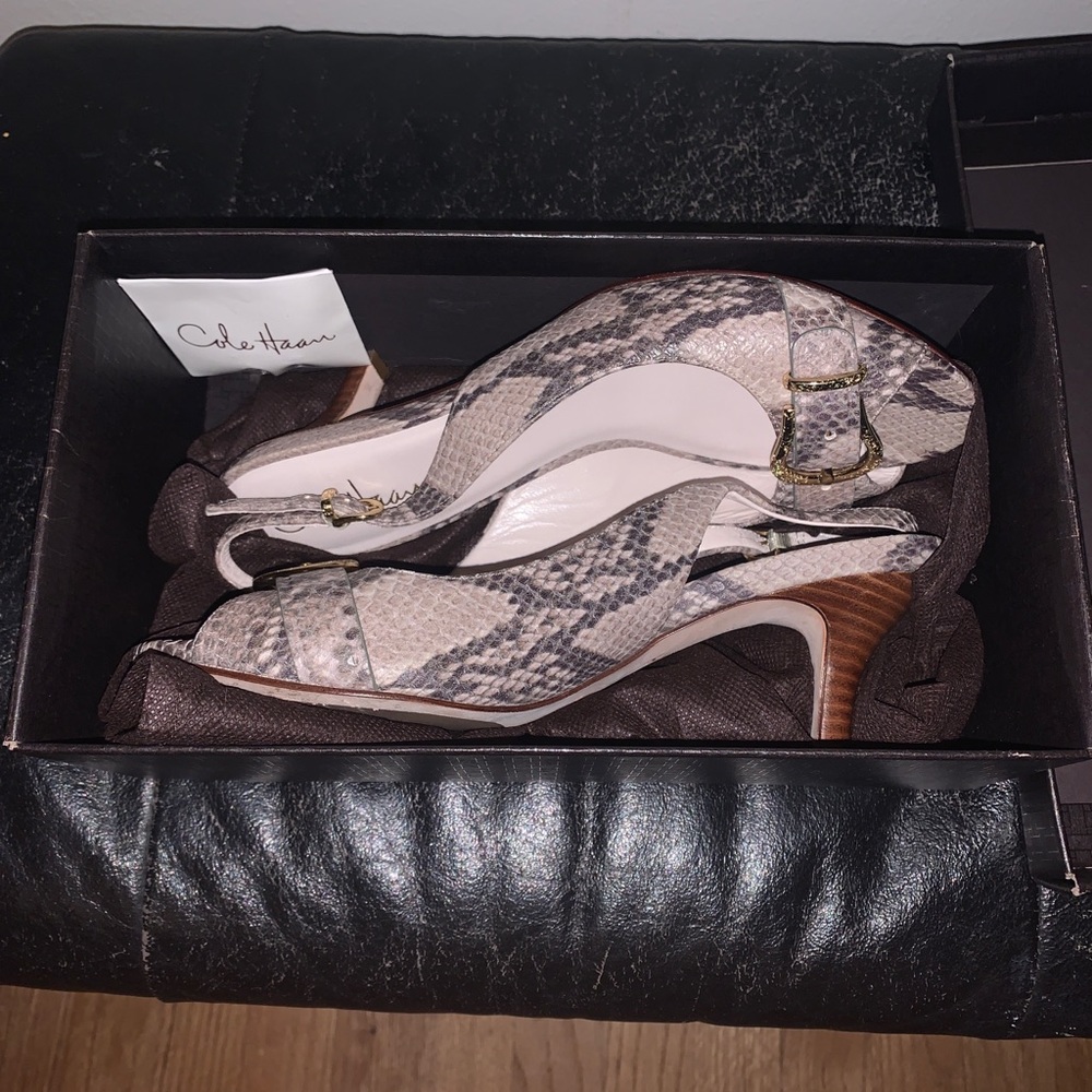 Womens 8 B Cole Haan NikeAir Lainey SnakeSkin